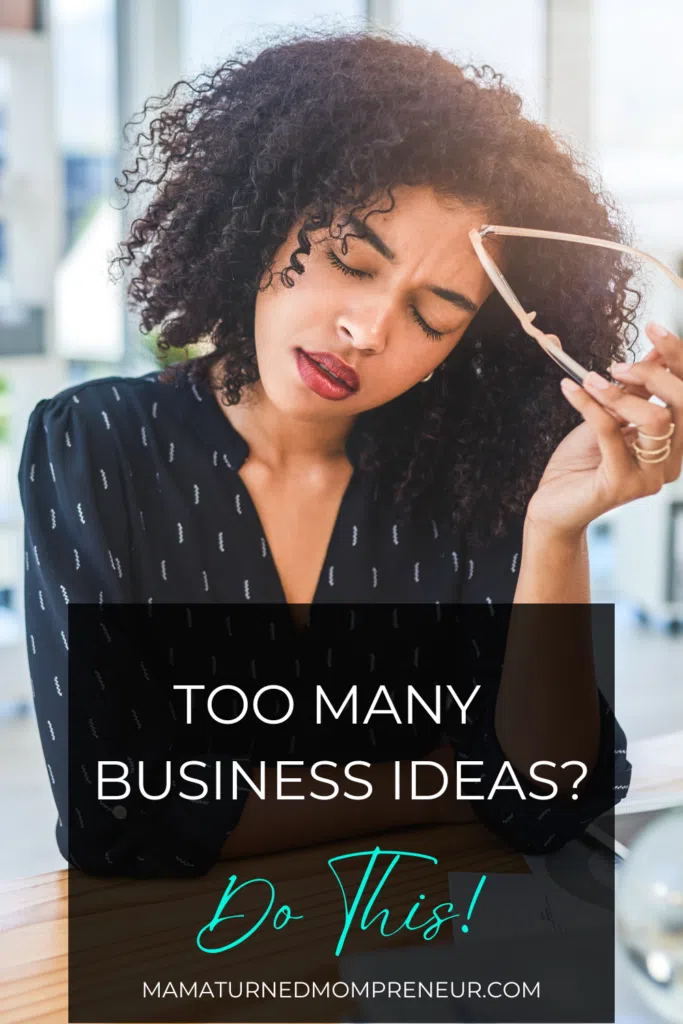 I have too many business ideas