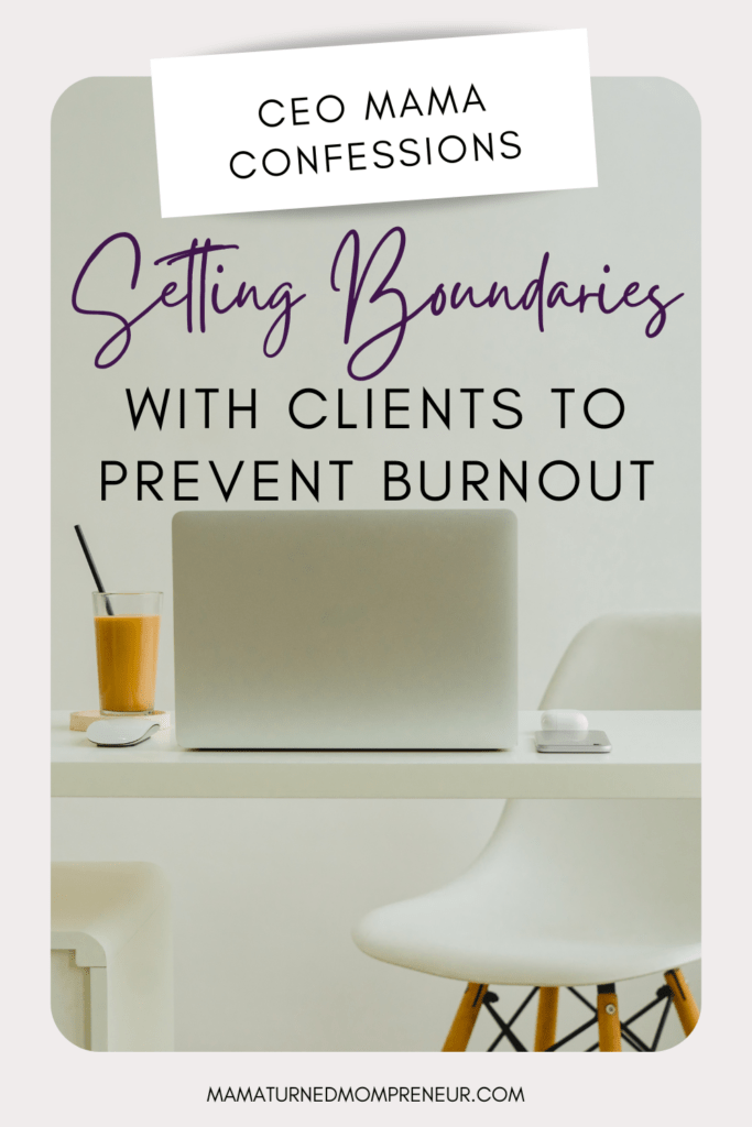 setting boundaries with clients
