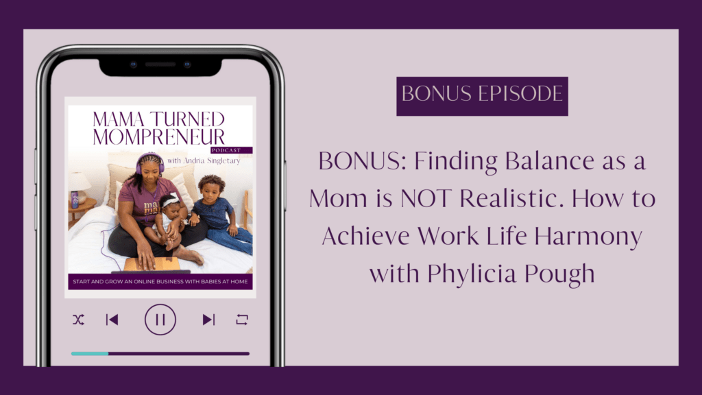 finding balance as a mom