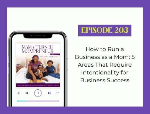 how to run a business as a mom