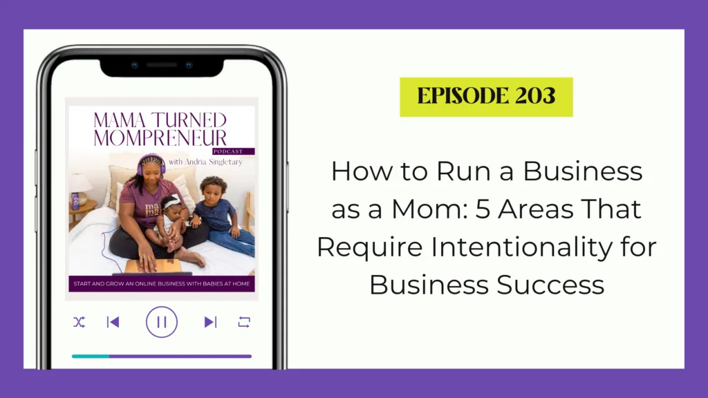 how to run a business as a mom