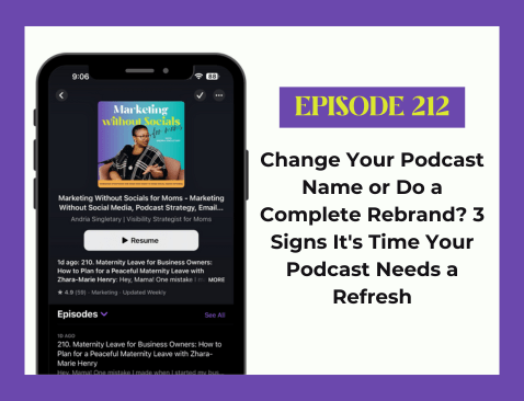 change podcast name