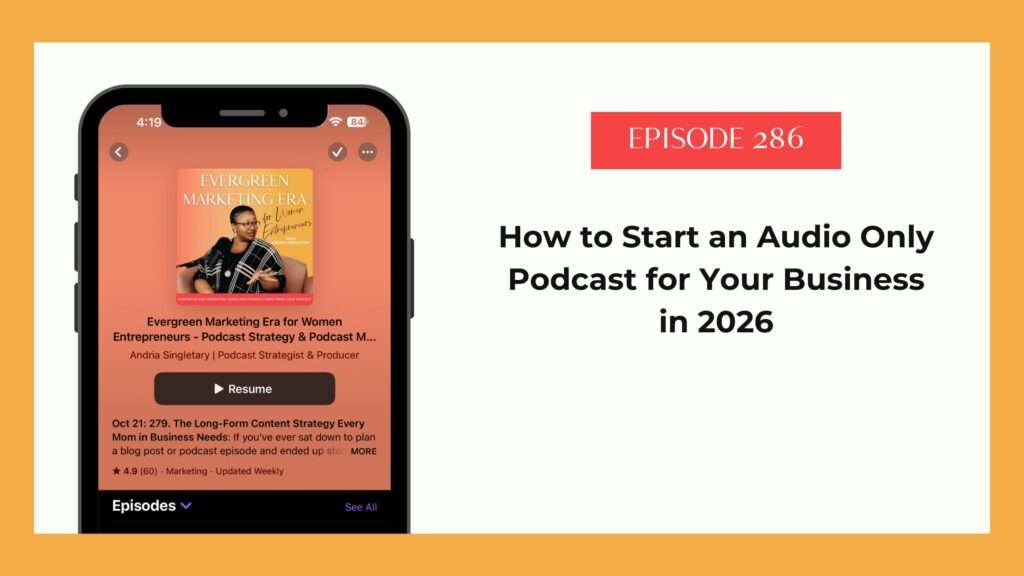 how to start an audio only podcast