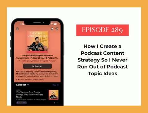 podcast content strategy